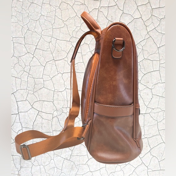 CHERUTY. Backpack purse PU,vegan leather, antitheft shoulder bag. Anti-theft. - Picture 4 of 8